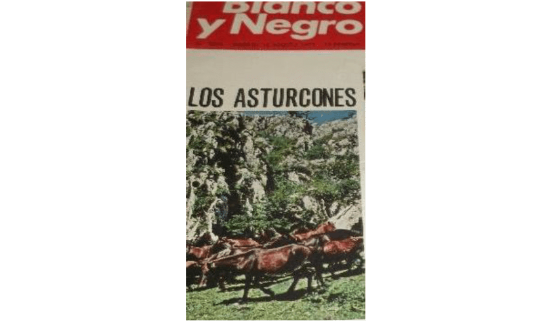 Asturcon action article, Jaime de Foxa – ADENA. 1970.